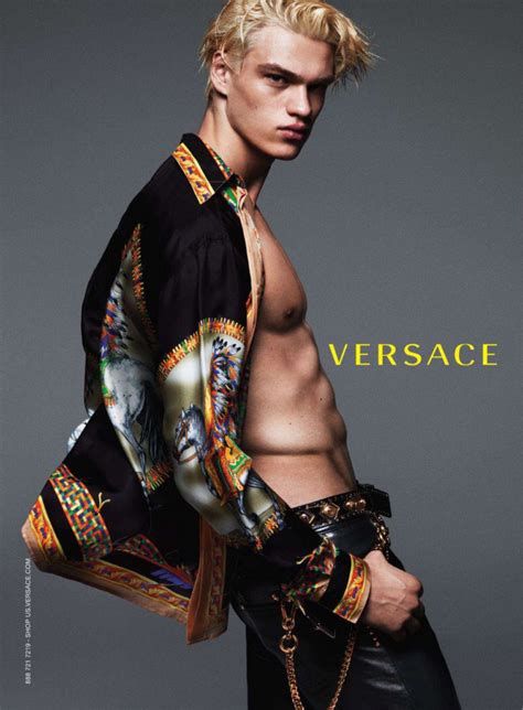 models with men versace